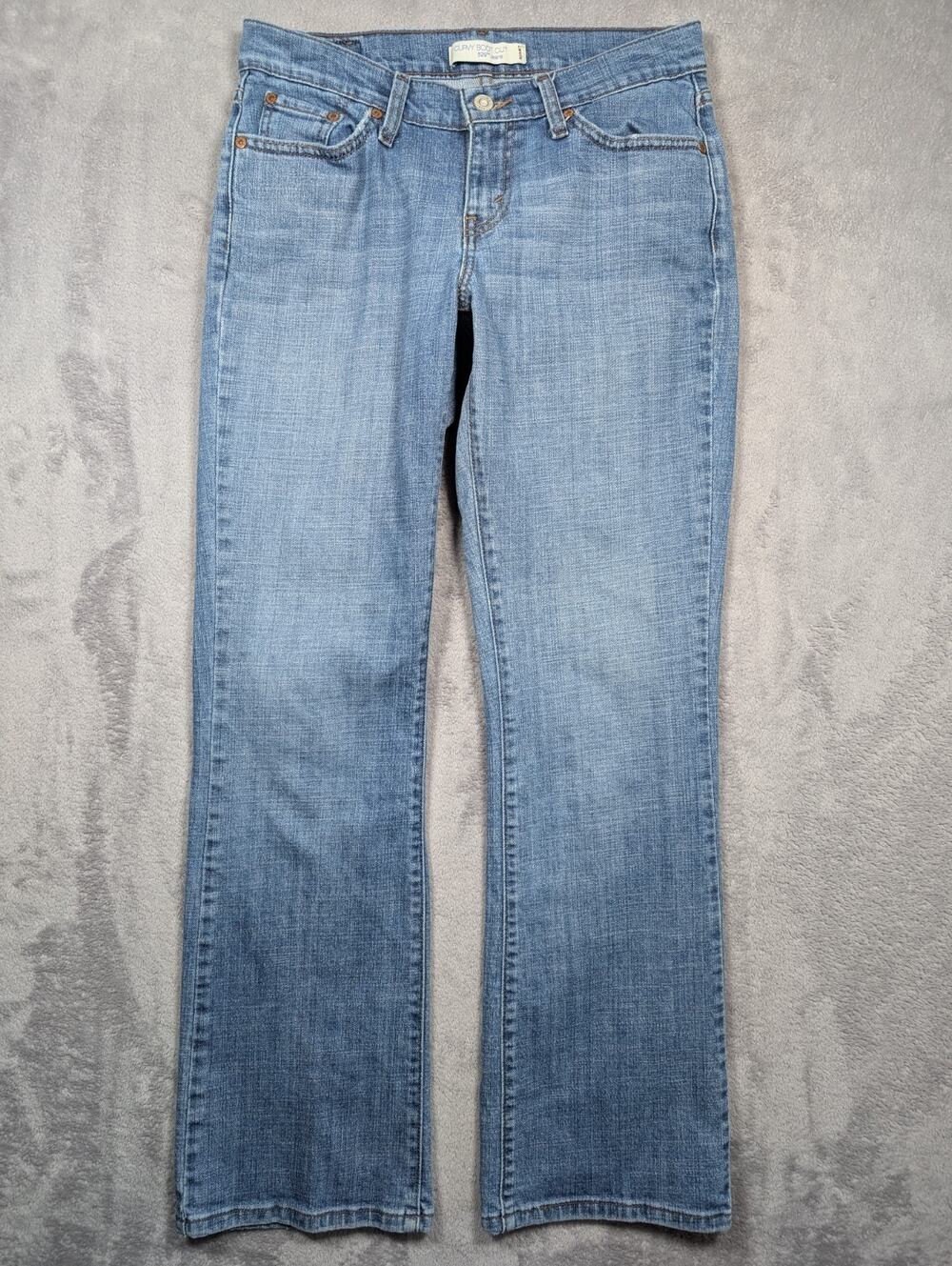 Levis 529 Curvy Bootcut Jeans Womens Size 8 29 Waist Low Rise Western Bohemian